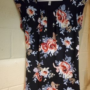 PerSeption Concept SS Floral Tunic Size Large